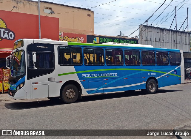 Viação Ponte Coberta RJ 190.078 na cidade de Rio de Janeiro, Rio de Janeiro, Brasil, por Jorge Lucas Araújo. Número da foto: #12823865.