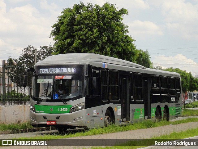 Viação Gato Preto 1 2429 na cidade de São Paulo, São Paulo, Brasil, por Rodolfo Rodrigues. Número da foto: #12823019.