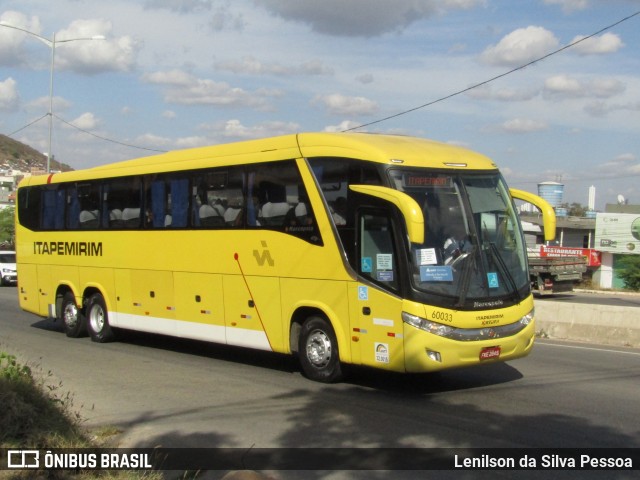 Viação Itapemirim 60033 na cidade de Caruaru, Pernambuco, Brasil, por Lenilson da Silva Pessoa. Número da foto: #12824409.