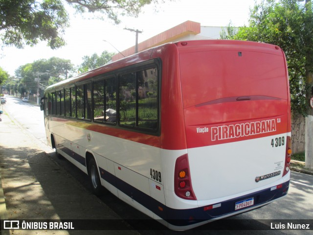 Viação Piracicabana 4309 na cidade de São Bernardo do Campo, São Paulo, Brasil, por Luis Nunez. Número da foto: #12823328.