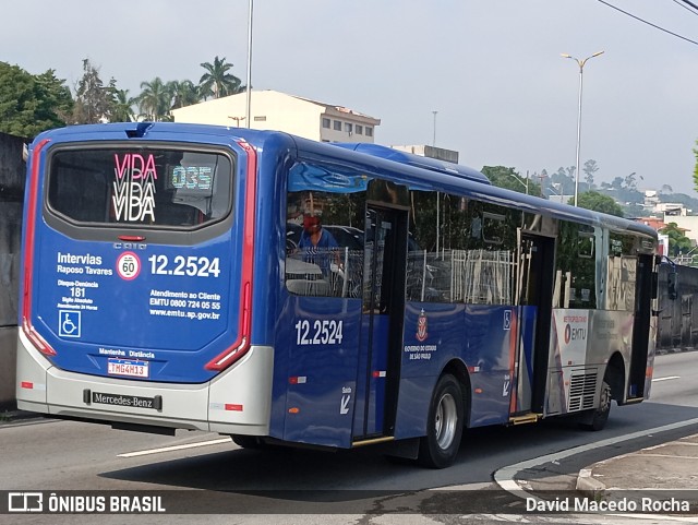 Auto Viação Bragança Metropolitana > Viação Raposo Tavares 12.2524 na cidade de Cotia, São Paulo, Brasil, por David Macedo Rocha. Número da foto: #12824253.