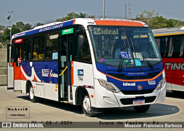 Viação Ideal B28555 na cidade de Duque de Caxias, Rio de Janeiro, Brasil, por Moaccir  Francisco Barboza. Número da foto: #12823451.