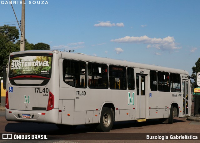 Expresso Azul 17L40 na cidade de Curitiba, Paraná, Brasil, por Busologia Gabrielística. Número da foto: #12827002.