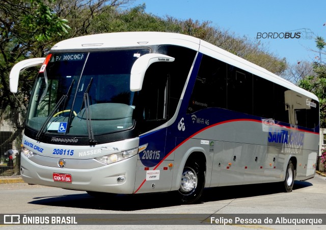 Viação Nasser 208115 na cidade de São Paulo, São Paulo, Brasil, por Felipe Pessoa de Albuquerque. Número da foto: #12826705.