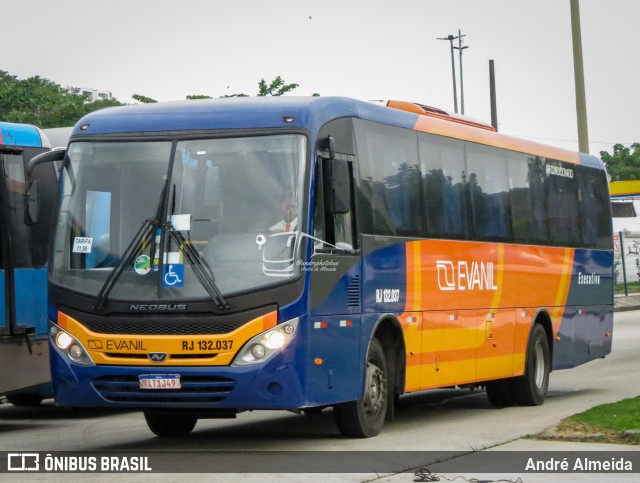Evanil Transportes e Turismo RJ 132.037 na cidade de Rio de Janeiro, Rio de Janeiro, Brasil, por André Almeida. Número da foto: #12824822.
