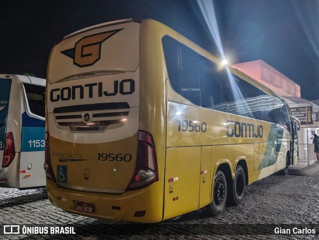 Empresa Gontijo de Transportes 19560 na cidade de Tanguá, Rio de Janeiro, Brasil, por Gian Carlos. Número da foto: #12825450.