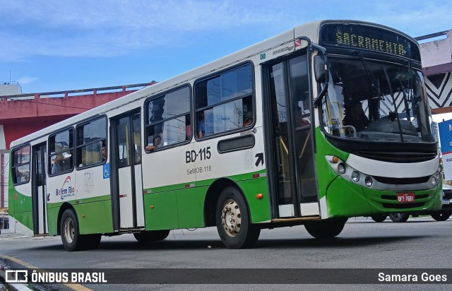Belém Rio Transportes BD-115 na cidade de Belém, Pará, Brasil, por Samara Goes. Número da foto: #12826973.
