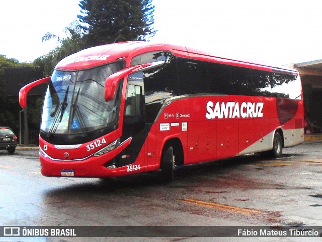 Viação Santa Cruz 35124 na cidade de Três Corações, Minas Gerais, Brasil, por Fábio Mateus Tibúrcio. Número da foto: #12824985.