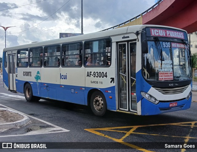 Viação Forte AF-93004 na cidade de Belém, Pará, Brasil, por Samara Goes. Número da foto: #12826999.