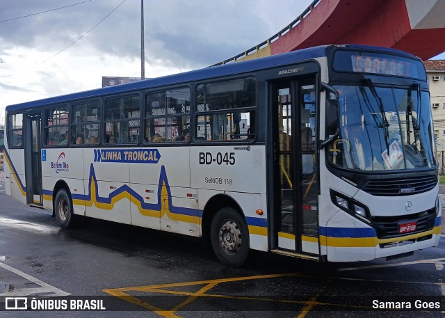 Belém Rio Transportes BD-045 na cidade de Belém, Pará, Brasil, por Samara Goes. Número da foto: #12827029.