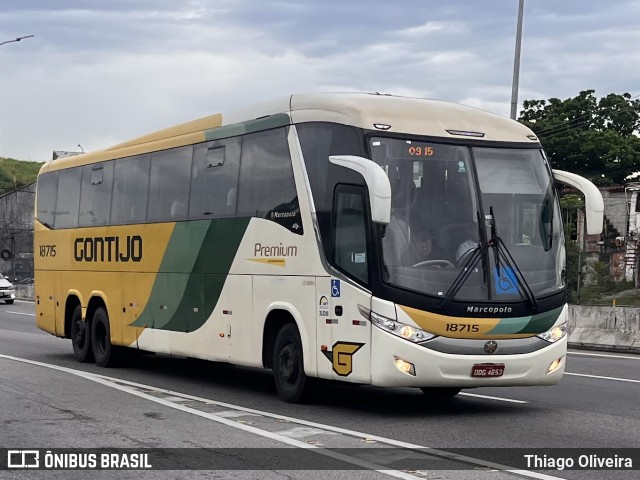 Empresa Gontijo de Transportes 18715 na cidade de São Gonçalo, Rio de Janeiro, Brasil, por Thiago Oliveira. Número da foto: #12785824.