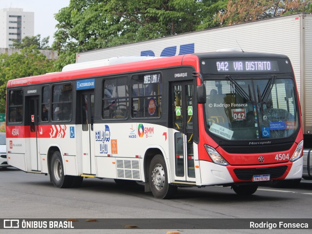 Real Alagoas de Viação 4504 na cidade de Maceió, Alagoas, Brasil, por Rodrigo Fonseca. Número da foto: #12785792.