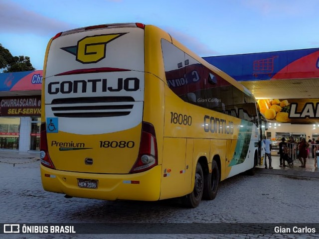 Empresa Gontijo de Transportes 18080 na cidade de Tanguá, Rio de Janeiro, Brasil, por Gian Carlos. Número da foto: #12783864.
