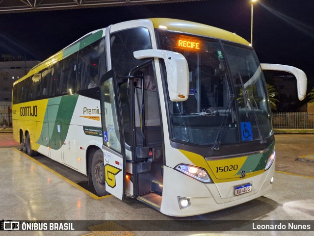 Empresa Gontijo de Transportes 15020 na cidade de Patos de Minas, Minas Gerais, Brasil, por Leonardo Nunes. Número da foto: #12785508.