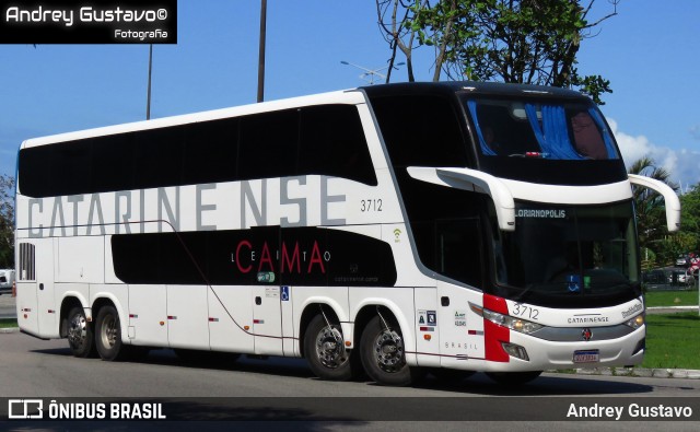 Auto Viação Catarinense 3712 na cidade de Florianópolis, Santa Catarina, Brasil, por Andrey Gustavo. Número da foto: #12785218.