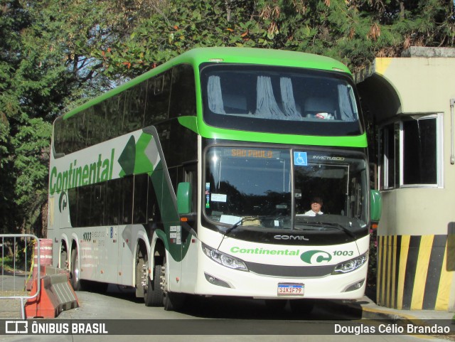 Viação Continental de Transportes 1003 na cidade de São Paulo, São Paulo, Brasil, por Douglas Célio Brandao. Número da foto: #12829426.