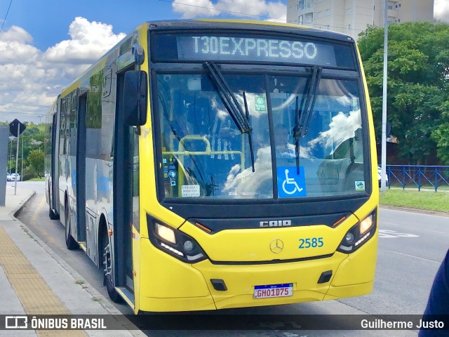 City Transporte Urbano Intermodal Sorocaba 2585 na cidade de Sorocaba, São Paulo, Brasil, por Guilherme Justo. Número da foto: #12828445.