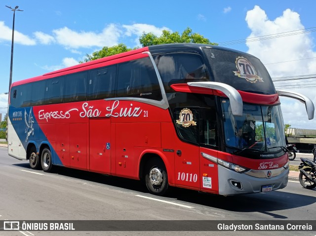 Expresso São Luiz 10110 na cidade de Aracaju, Sergipe, Brasil, por Gladyston Santana Correia. Número da foto: #12827531.