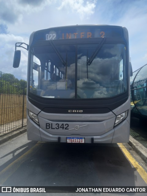 Transporte Coletivo Glória BL342 na cidade de Curitiba, Paraná, Brasil, por JONATHAN EDUARDO CANTOR. Número da foto: #12828277.
