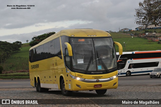 Viação Itapemirim 60067 na cidade de João Monlevade, Minas Gerais, Brasil, por Mairo de Magalhães. Número da foto: #12828235.
