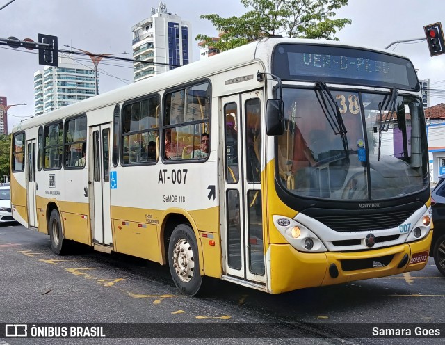 Empresa de Transportes Nova Marambaia AT-007 na cidade de Belém, Pará, Brasil, por Samara Goes. Número da foto: #12828211.