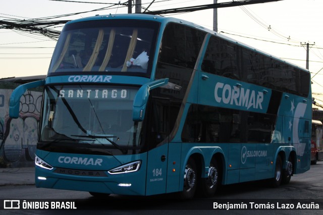 Cormar Bus 184 na cidade de Estación Central, Santiago, Metropolitana de Santiago, Chile, por Benjamín Tomás Lazo Acuña. Número da foto: #12829920.