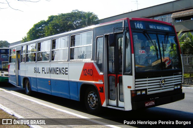 Viação Sul Fluminense 1240 na cidade de Volta Redonda, Rio de Janeiro, Brasil, por Paulo Henrique Pereira Borges. Número da foto: #12828563.