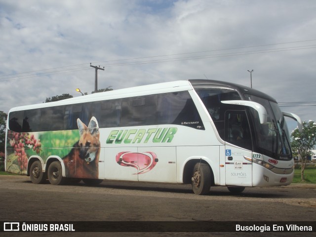 Eucatur - Empresa União Cascavel de Transportes e Turismo 4722 na cidade de Vilhena, Rondônia, Brasil, por Busologia Em Vilhena. Número da foto: #12828077.