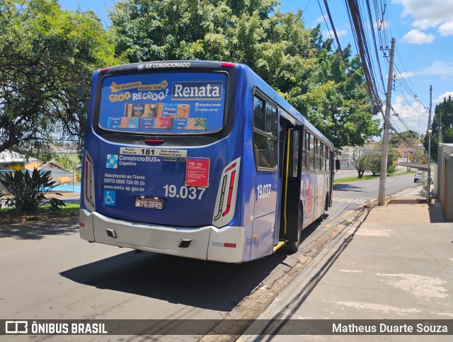 Transportes Capellini 19.037 na cidade de Campinas, São Paulo, Brasil, por Matheus Duarte Souza. Número da foto: #12827762.
