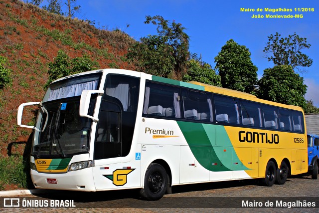 Empresa Gontijo de Transportes 12585 na cidade de João Monlevade, Minas Gerais, Brasil, por Mairo de Magalhães. Número da foto: #12829712.