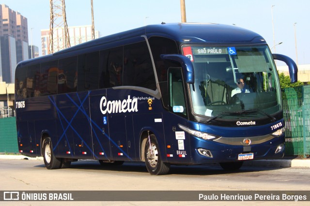 Viação Cometa 719615 na cidade de São Paulo, São Paulo, Brasil, por Paulo Henrique Pereira Borges. Número da foto: #12828317.