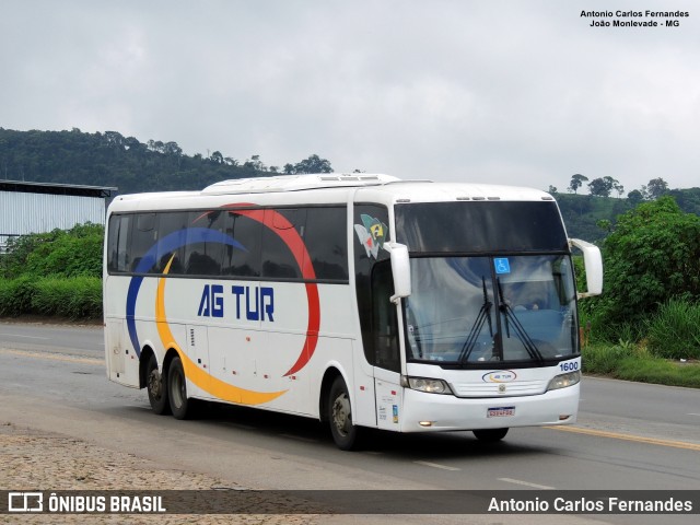 AG Tur Transporte e Turismo 1600 na cidade de João Monlevade, Minas Gerais, Brasil, por Antonio Carlos Fernandes. Número da foto: #12830669.