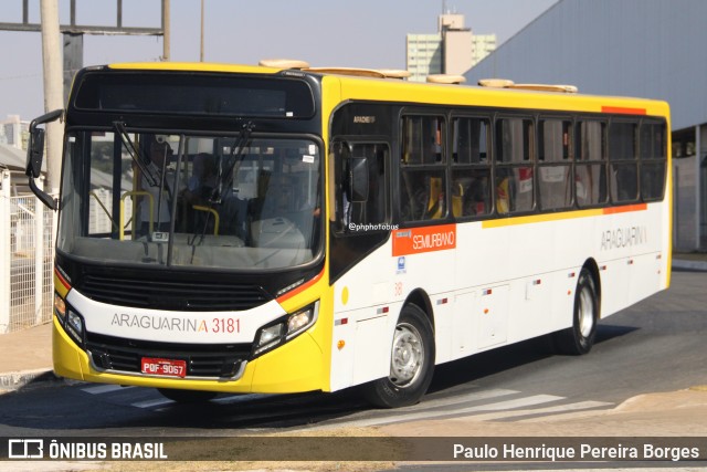 Viação Araguarina 3181 na cidade de Goiânia, Goiás, Brasil, por Paulo Henrique Pereira Borges. Número da foto: #12831478.