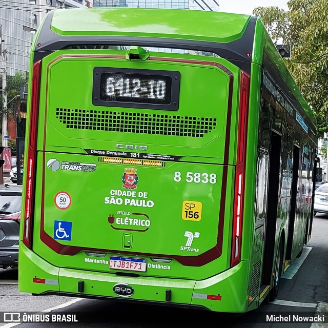 Auto Viação Transcap >> Auto Bless Transportes 8 5838 na cidade de São Paulo, São Paulo, Brasil, por Michel Nowacki. Número da foto: #12831678.