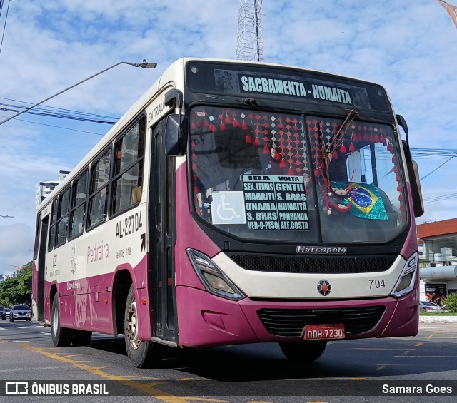 Auto Viação Monte Cristo AL-22704 na cidade de Belém, Pará, Brasil, por Samara Goes. Número da foto: #12830514.