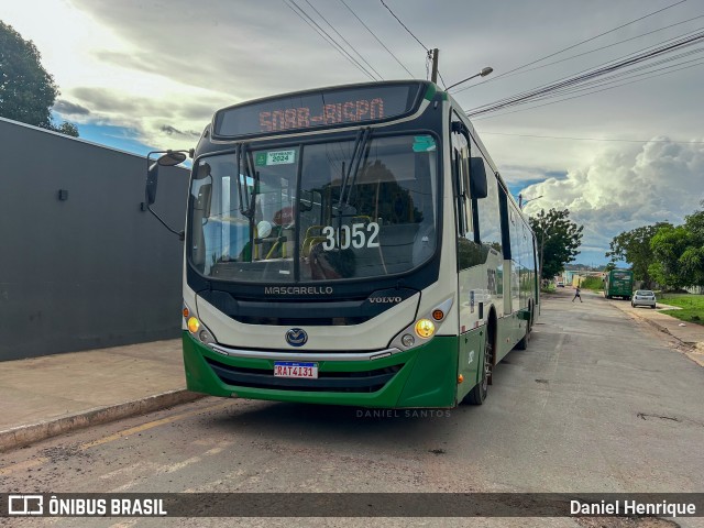 Expresso Caribus Transportes 3052 na cidade de Cuiabá, Mato Grosso, Brasil, por Daniel Henrique. Número da foto: #12830415.