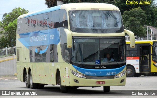 Viação Novo Horizonte 521911 na cidade de Goiânia, Goiás, Brasil, por Carlos Júnior. Número da foto: #12832132.