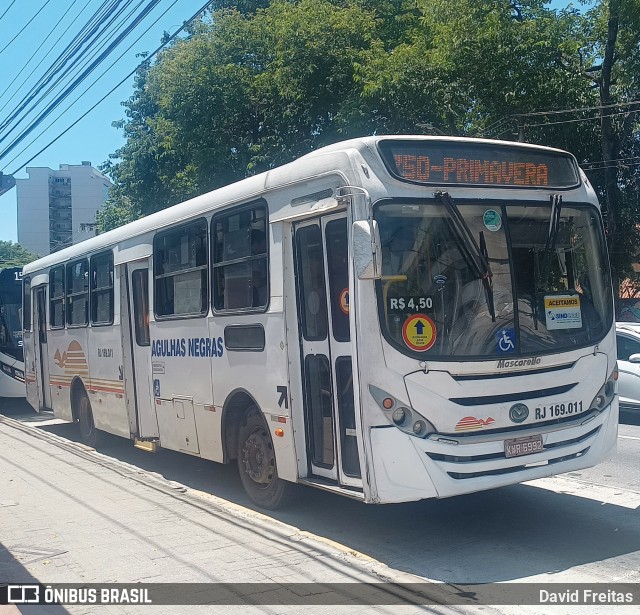 Viação Agulhas Negras RJ 169.011 na cidade de Volta Redonda, Rio de Janeiro, Brasil, por David Freitas. Número da foto: #12830029.