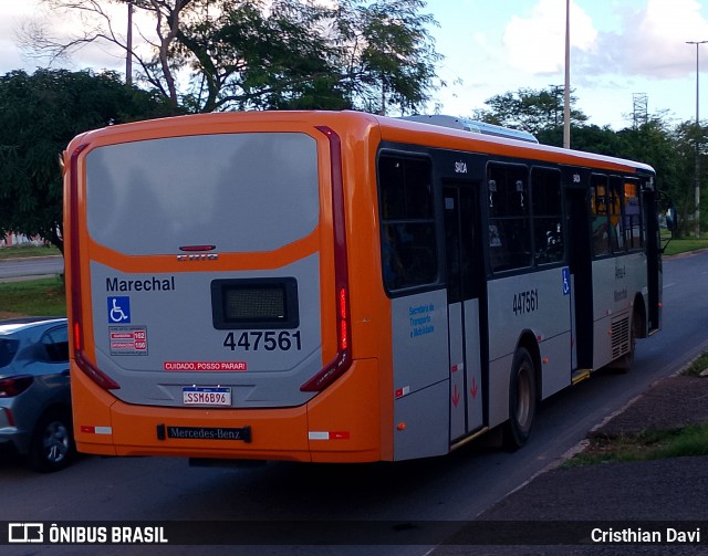 Auto Viação Marechal Brasília 447561 na cidade de Samambaia, Distrito Federal, Brasil, por Cristhian Davi. Número da foto: #12830479.