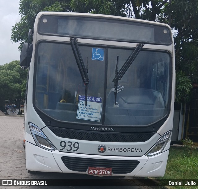 Borborema Imperial Transportes 939 na cidade de Recife, Pernambuco, Brasil, por Daniel  Julio. Número da foto: #12830276.