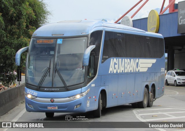 Viação Águia Branca 32730 na cidade de Resende, Rio de Janeiro, Brasil, por Leonardo Daniel. Número da foto: #12831274.