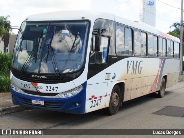 VMG - Viação Minas Gerais 2247 na cidade de Araxá, Minas Gerais, Brasil, por Lucas Borges . Número da foto: #12833342.