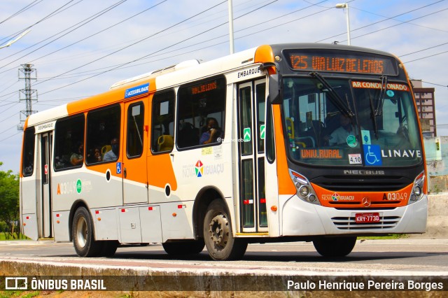 Linave Transportes A03049 na cidade de Nova Iguaçu, Rio de Janeiro, Brasil, por Paulo Henrique Pereira Borges. Número da foto: #12833549.