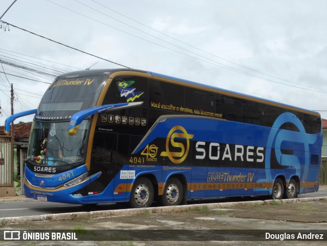 Soares Turismo e Fretamento 4041 na cidade de Trindade, Goiás, Brasil, por Douglas Andrez. Número da foto: #12832803.