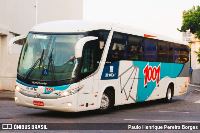 Auto Viação 1001 RJ 108.361 na cidade de Rio de Janeiro, Rio de Janeiro, Brasil, por Paulo Henrique Pereira Borges. Número da foto: #12833492.