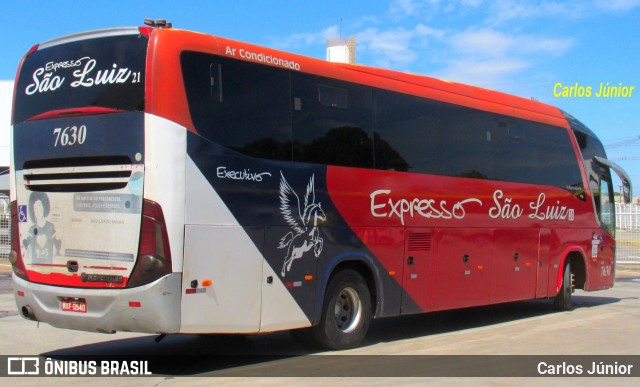 Expresso São Luiz 7630 na cidade de Goiânia, Goiás, Brasil, por Carlos Júnior. Número da foto: #12833845.
