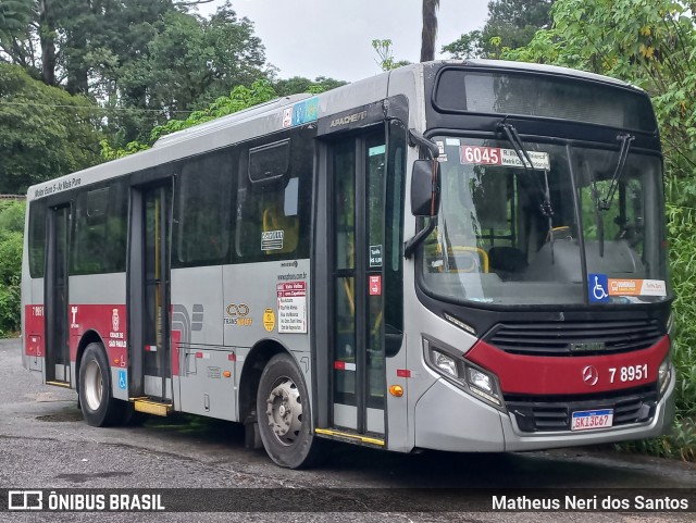 Transwolff Transportes e Turismo 7 8951 na cidade de São Paulo, São Paulo, Brasil, por Matheus Neri dos Santos. Número da foto: #12832188.