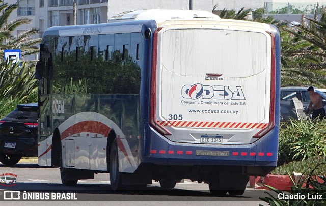 CODESA - Compañia Omnibuseira del Este 305 na cidade de Punta del Este, Maldonado, Uruguai, por Claudio Luiz. Número da foto: #12833961.
