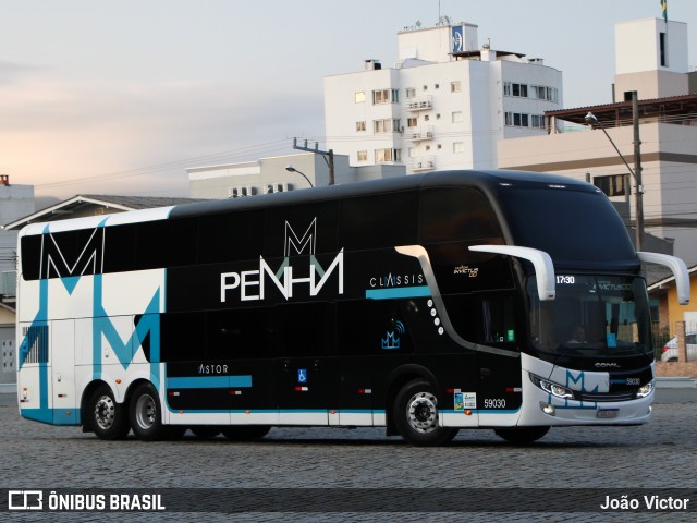 Empresa de Ônibus Nossa Senhora da Penha 59030 na cidade de Balneário Camboriú, Santa Catarina, Brasil, por João Victor. Número da foto: #12833952.