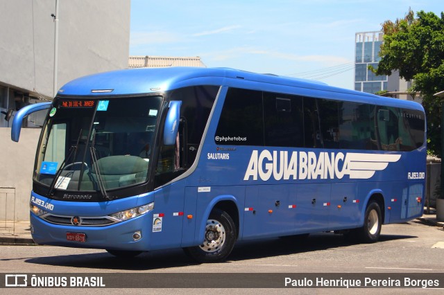 Viação Águia Branca RJ 193.010 na cidade de Rio de Janeiro, Rio de Janeiro, Brasil, por Paulo Henrique Pereira Borges. Número da foto: #12833455.